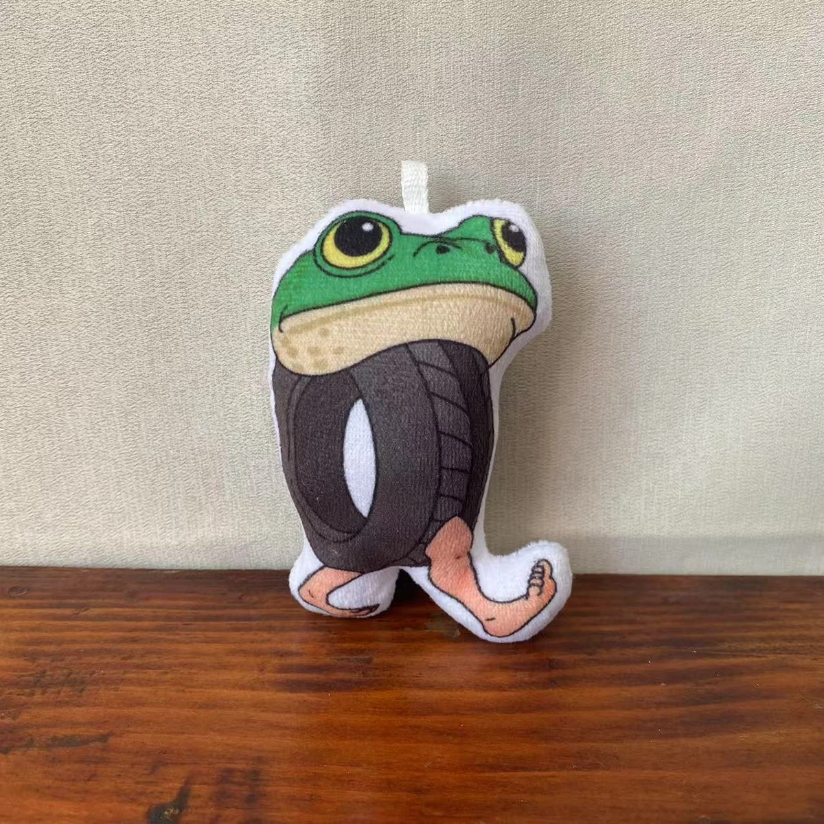 Ai Shanhaijing Tung Tung Sahur قلادة القرش دمية عصا خشبية الشكل دمية قطيفة صغيرة قلادة ، مناسبة لمشاركة الألعاب القطيفة مع الأصدقاء ، قلادة صغيرة مزحة للأصدقاء #3