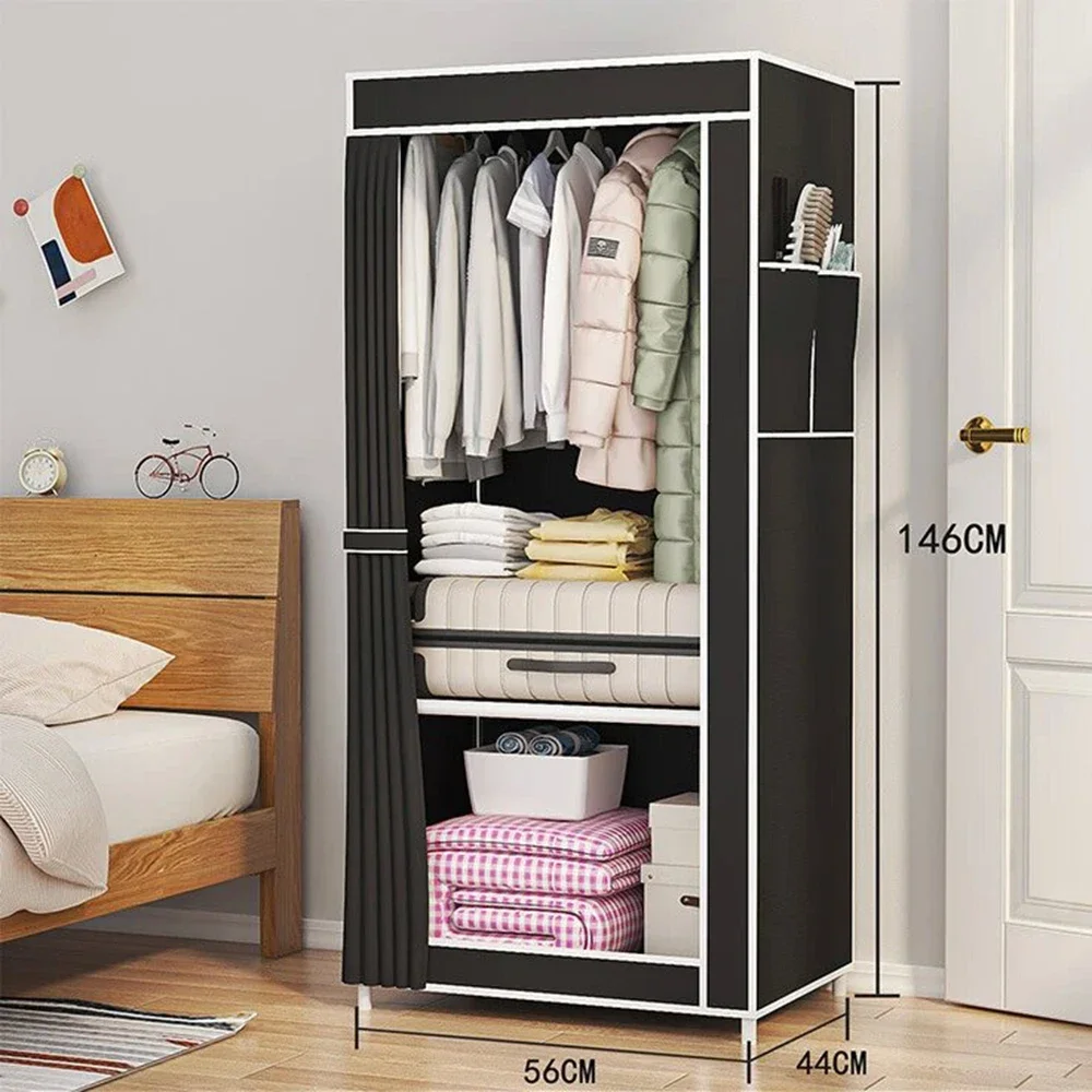 Economic Storage Clothes Cupboard Folding Portable Storage Cabinet Space Saving Wardrobe Organizer Multipurpose Wardrobe