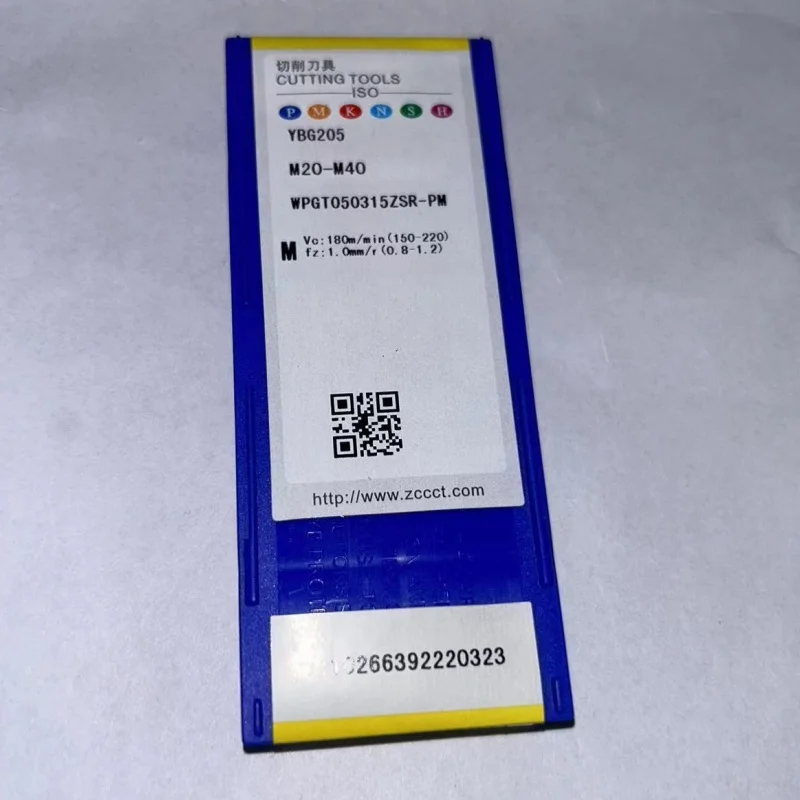 Imagem -02 - Cnc Turning Tool Blade Carbide Inserts Ferramentas de Corte de Precisão de Alta Qualidade Wpgt050315zsr-pm Ybg205 10 Pcs Zcc.ct