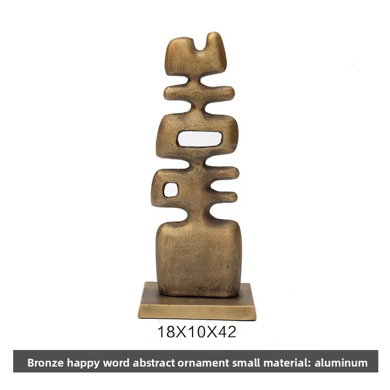 Decorazione moderna e minimalista creativa in alluminio nero bronzo lisca di pesce scultura in metallo cavo