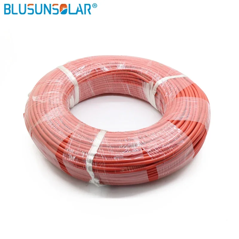 Imagem -06 - Fio de Silicone Blusunsolar Fio de Gel de Sílica Cabo de Cobre Estanhado Alta Temperatura Preto Vermelho 14awg 100 Meter