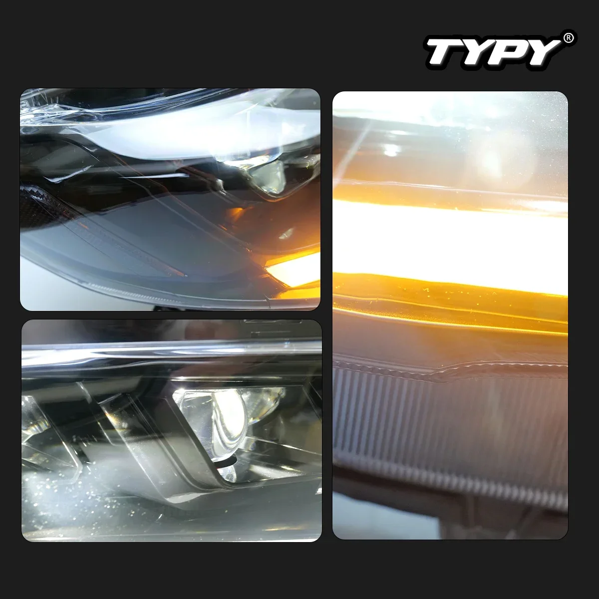 

TYPY Новый светодиодный налобный фонарь, обновленный, модифицированный для Honda Accord 10th RGB, 2018-2022, динамический сигнальный налобный фонарь, автоаксессуары