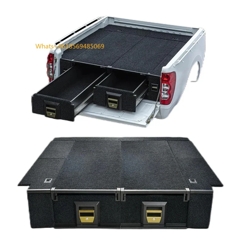 Pickup Trunk Offroad Heavy Duty Durable Aluminum Storage Drawer System  Ranger GWM