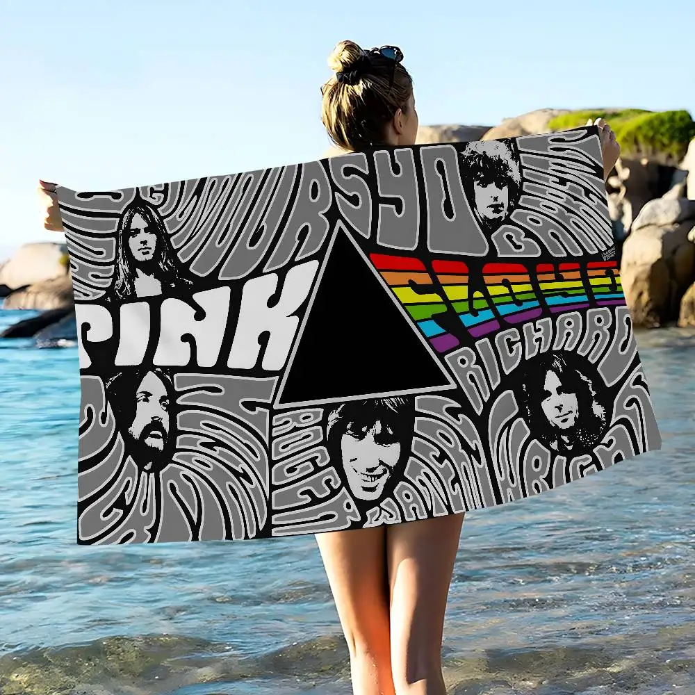 Band P-Pink F-Floyd Microfiber Beach Towel Absorbent Quick Dry Soft Yoga Swimming Resort Mountain Climbing Towel