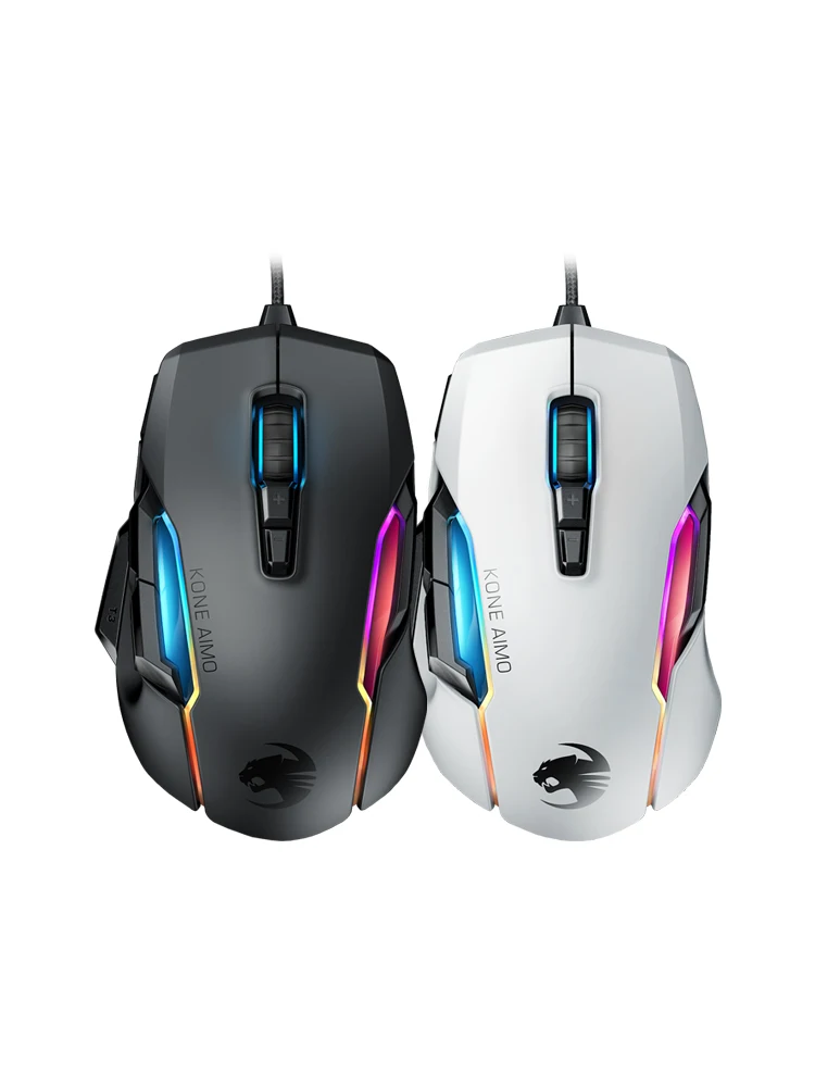 ROCCAT KONE AIMO master RGB gaming computer wired big hand mouse programming macro  16000DPI