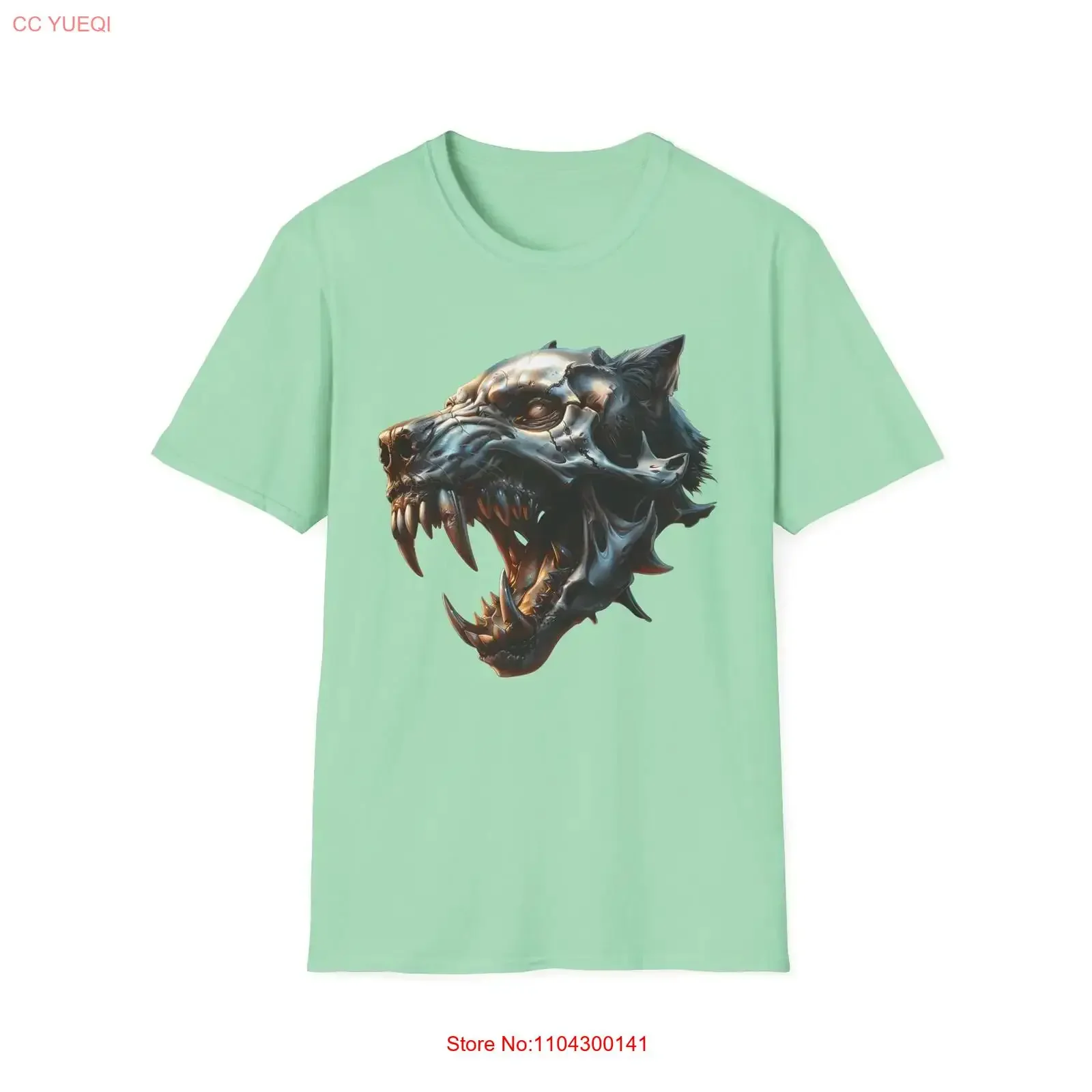 Fierce Wolf T Shirt Animal Lover Casual Wear vintage Washed Versatile Slightly Unisex designer clothes Comfortable Breathable