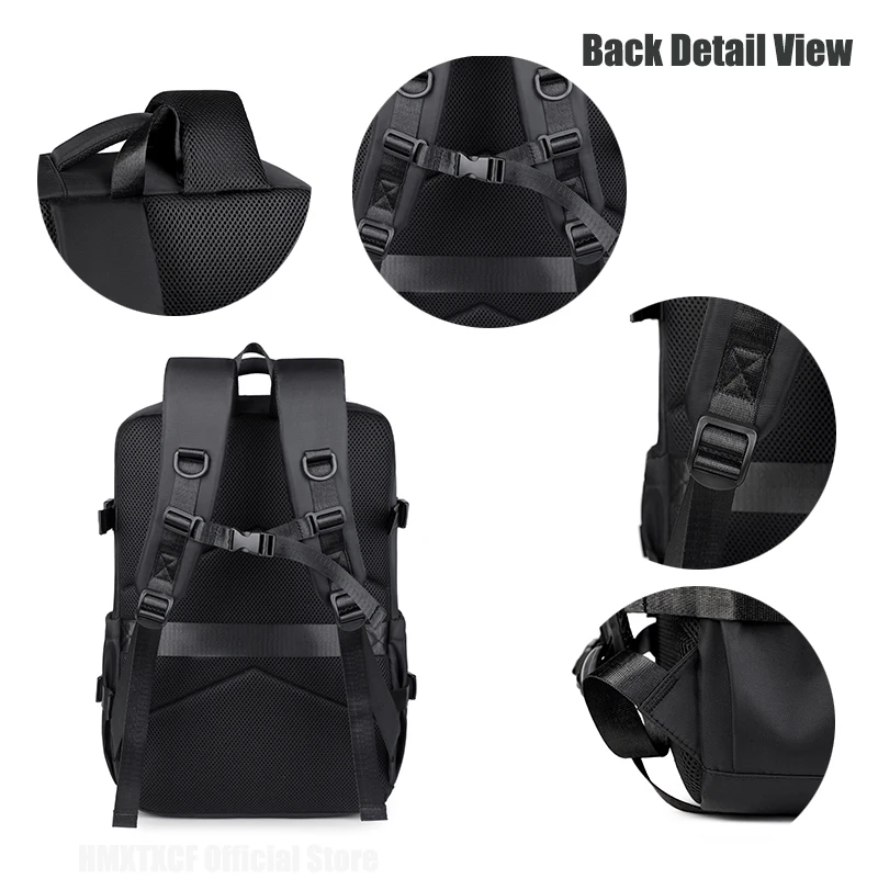 Heren reisrugzak vacuümcompressie laptoprugzak Uitgebreide schoolrugzak met grote capaciteit Wandelen Zakelijke rugzak