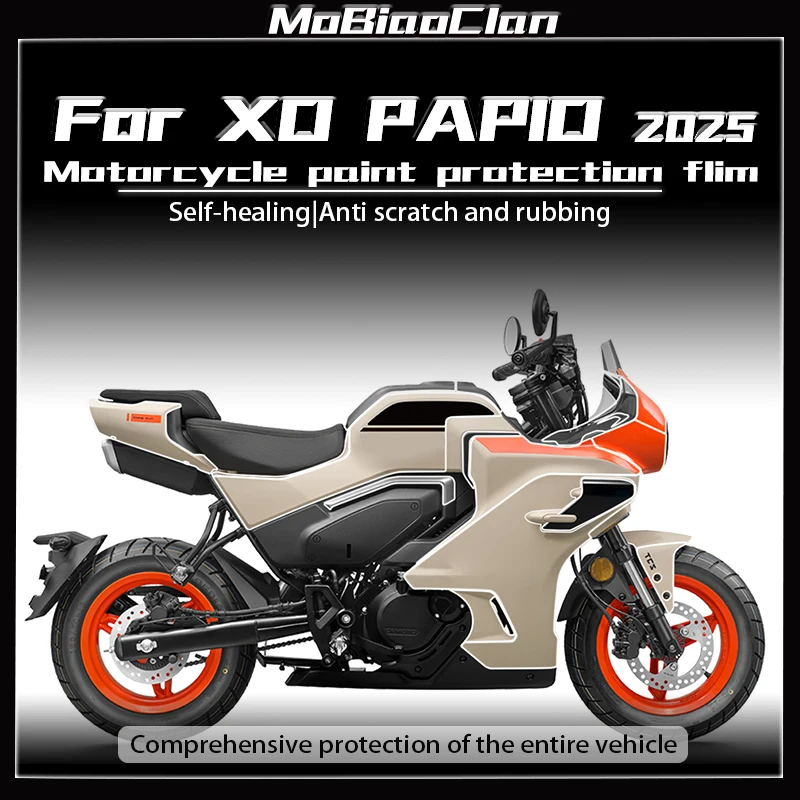 For CFMOTO XO PAPIO xo papio 2025 Self-Healing TPu Full CoverageInvisible Anti-Scratch PPF Paint Protection Filmt High Gloss