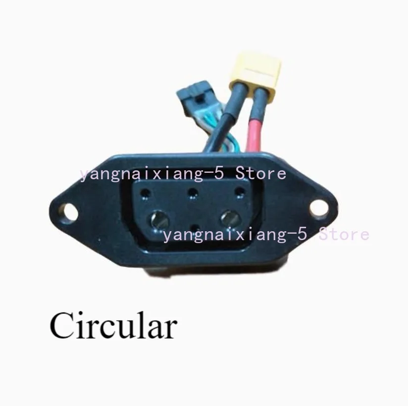 Suitable For Super Soco TC TS TSX CU DU RU Lithium Battery Connector Charger Socket Line Circular Line Square 1PC