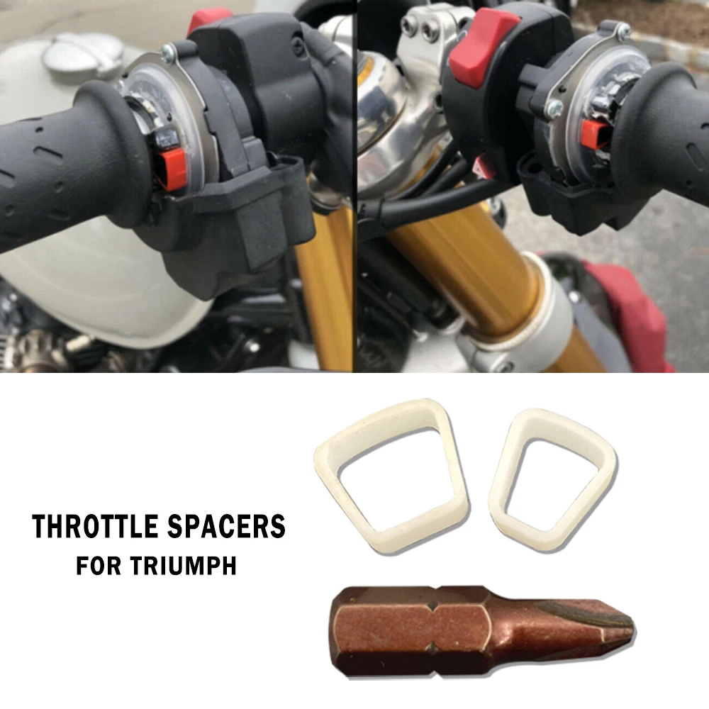 

for Triumph Throttle Spacers Speed Triple Thruxton Street Street Triple Tiger Rocket 3 Scrambler 1200 Throttle Spacer Kits