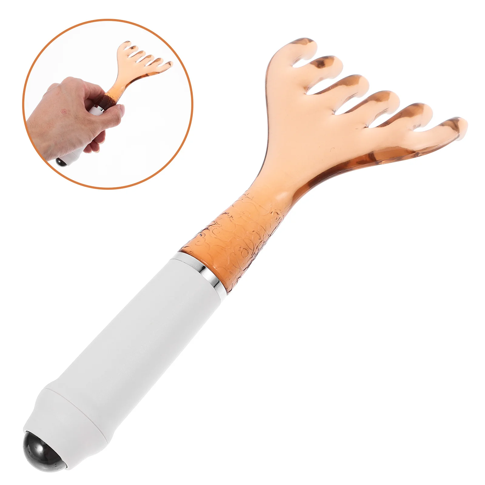 

Dual Head Manual Massage Comb with Beads for Deep Relaxation Full Body Scraping Claw Tool for Head Neck Leg Gua Sha