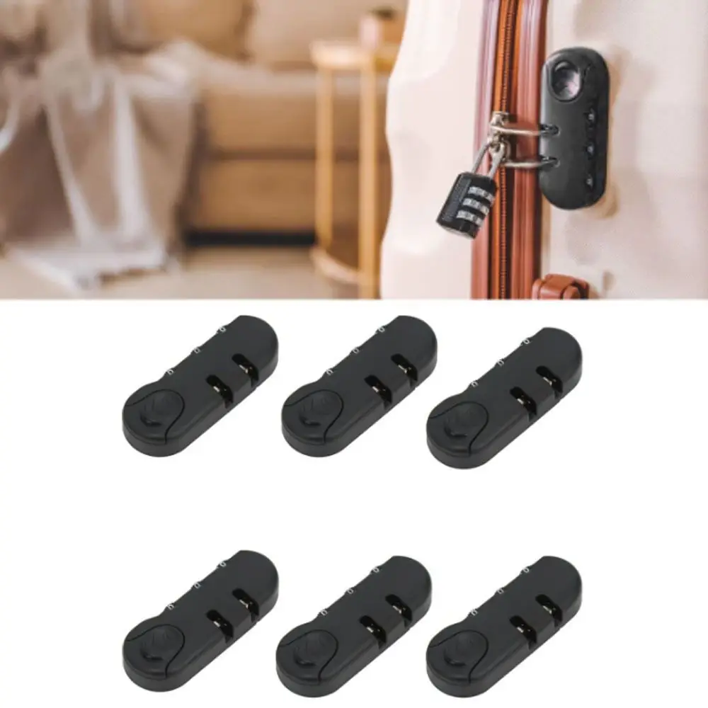 

6 Pcs Durable 3 Digits Luggage Lock High Security Replacement Code Combination Lock Password Security Lock Suitcases