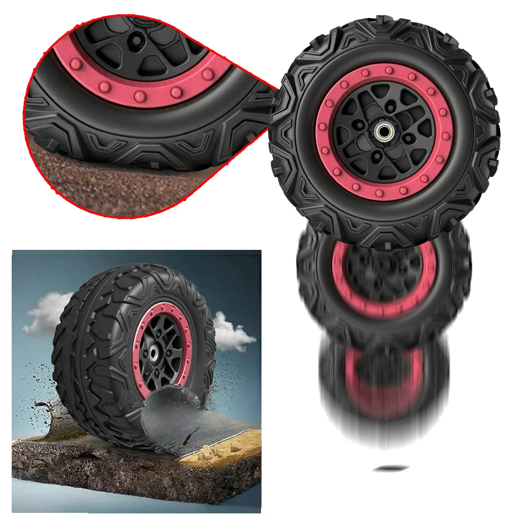 21CM/8.5in 25CM/10in 30CM/12in voiture électrique pour enfants EVA tout-terrain en caoutchouc souple pneu pièces de mise à niveau, coupleur, roulement, roue