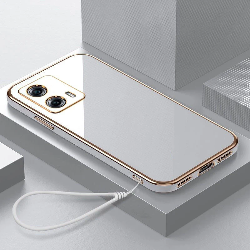 For Motorola Moto G85 Case MOTO G85 Luxury Square Plating Phone Case XT2427-3 Cover Moto S50 Neo Case Shockproof Back Cover