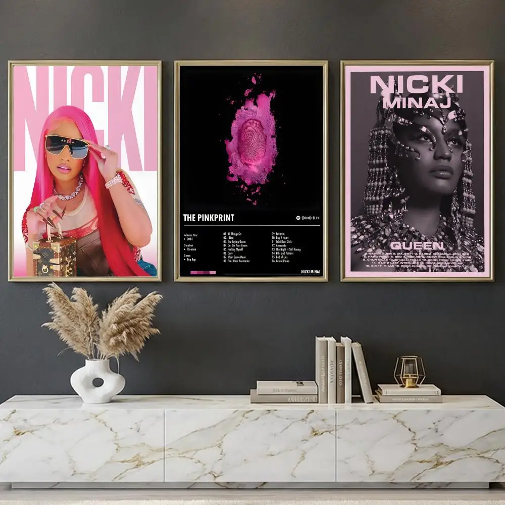 Popular Rapper Singer N-Nicki Minaj Poster --HD-- Self-Adhesive Waterproof High-Toughness Universal Wall Decor