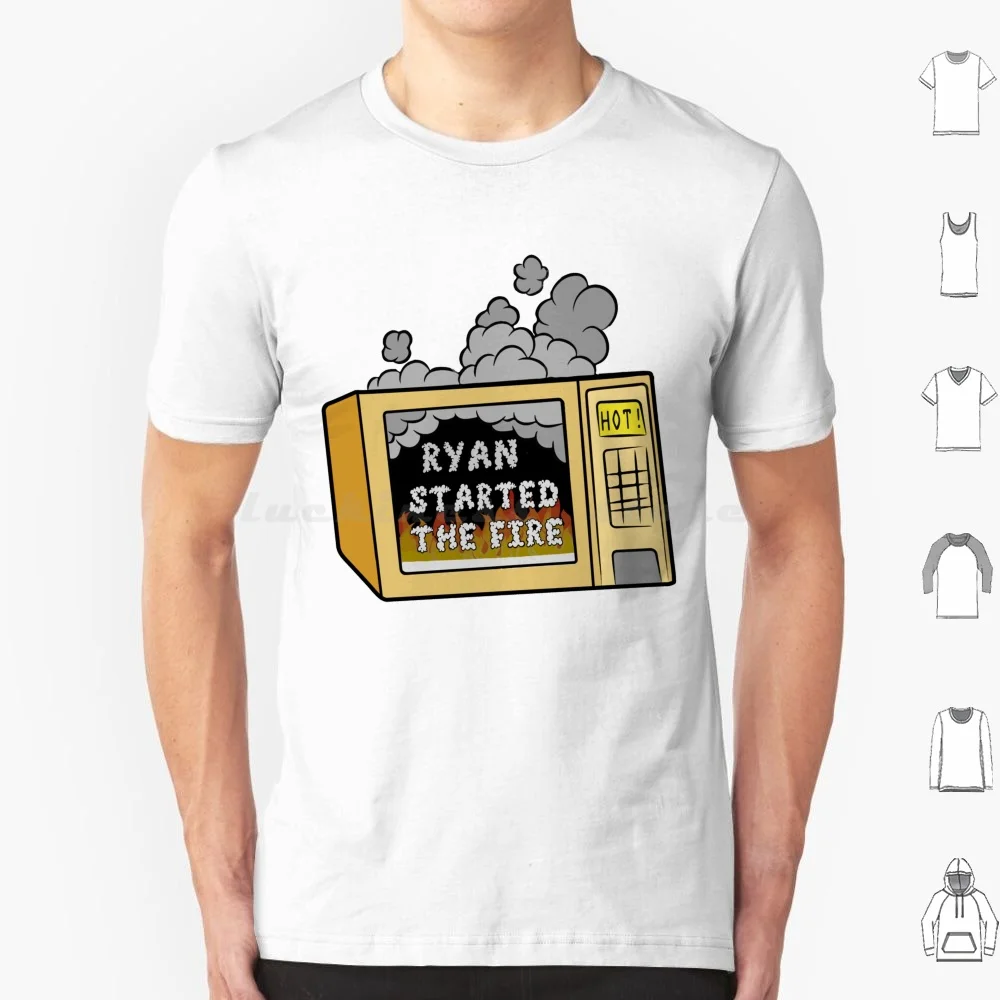 Ryan Started The Fire T Shirt Big Size 100% Cotton The Office Ryan Started The Fire Dwight Schrute Dwight Schrute Michael