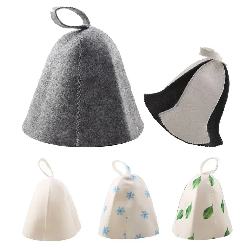

Sauna Hat for Men Women Wool Sauna Hat Vaporarium Cap Russian Banya Cap for Bath House Accessories