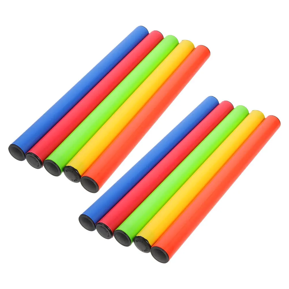 

10pcs Relay Lightweight Anti-Slip Sticks For School Competition Outdoor Sports Training Relay Race Equipment