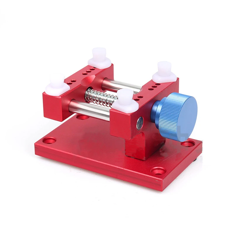 สแตนเลสขนาดใหญ่ Vise พร้อมฐานนาฬิกาสําหรับซ่อมนาฬิกาโลหะขยายเปิดตารางผู้ถือซ่อมซ่อมเครื่องมือ