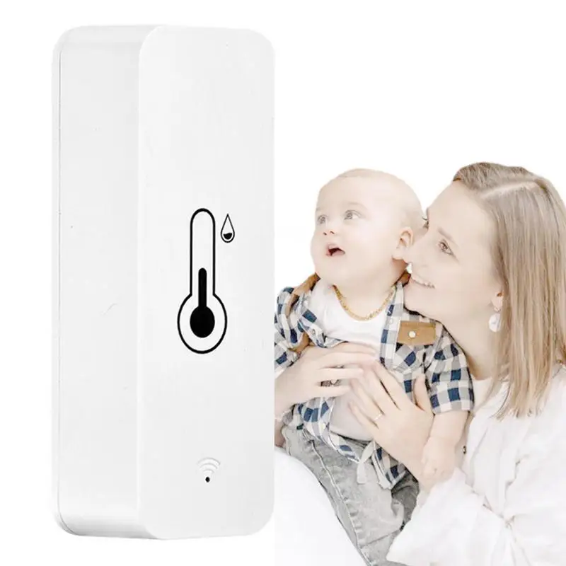 Smart Temperature And Humidity Sensor WiFi APP Remote Monitor Wireless Temperature Monitor Intelligent Linkage Function