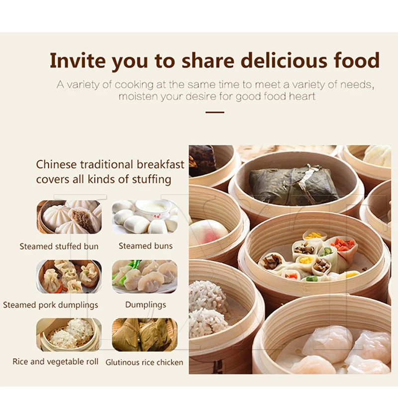 آلة طهي بالبخار الكهربائية التجارية على البخار كعكة محشوة آلة البخار الفولاذ المقاوم للصدأ خزانة تسخين الطعام