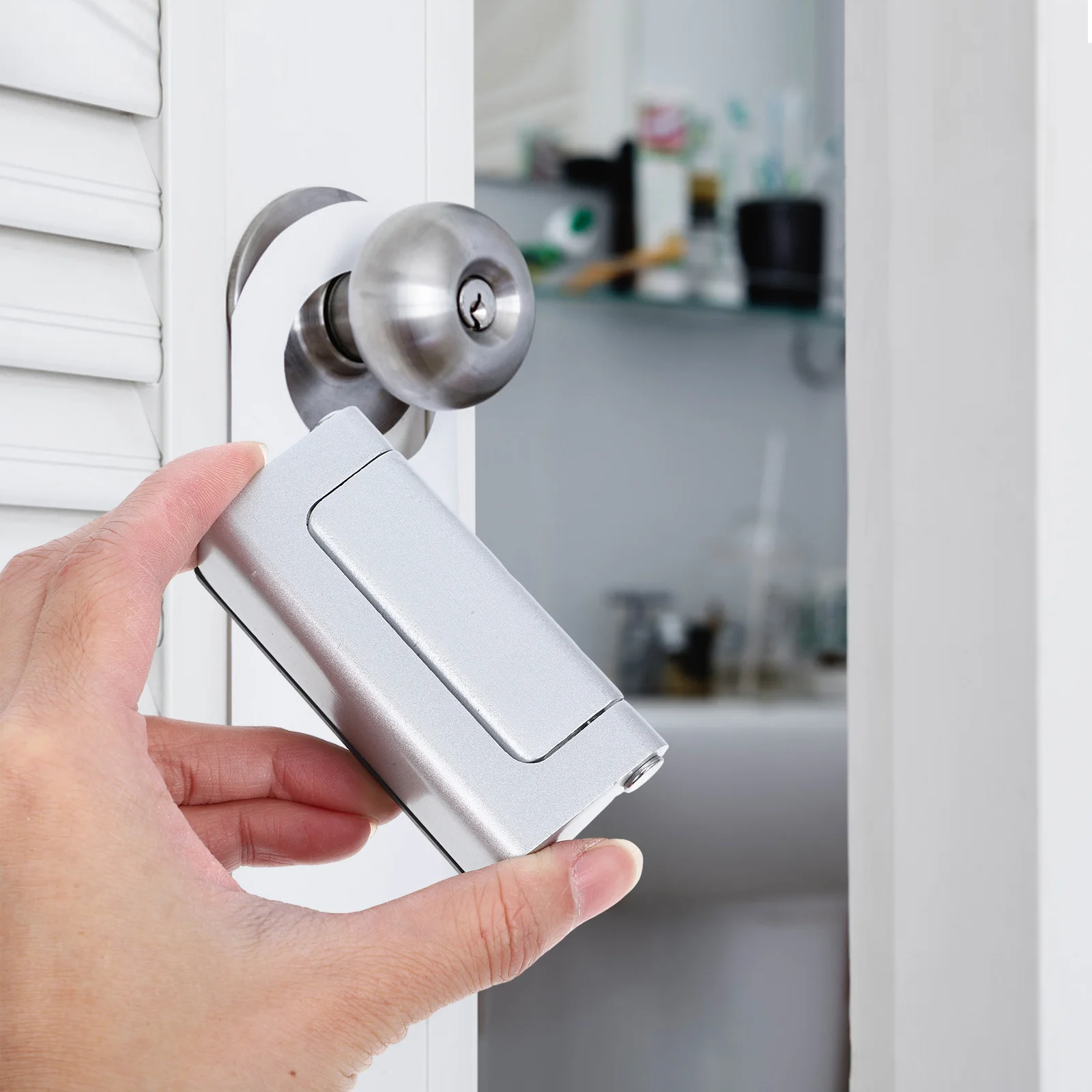 

Door Reinforcement Lock Aluminum Alloy Childproof Indoor Door Lock For Front Inward Bedroom Apartment Home