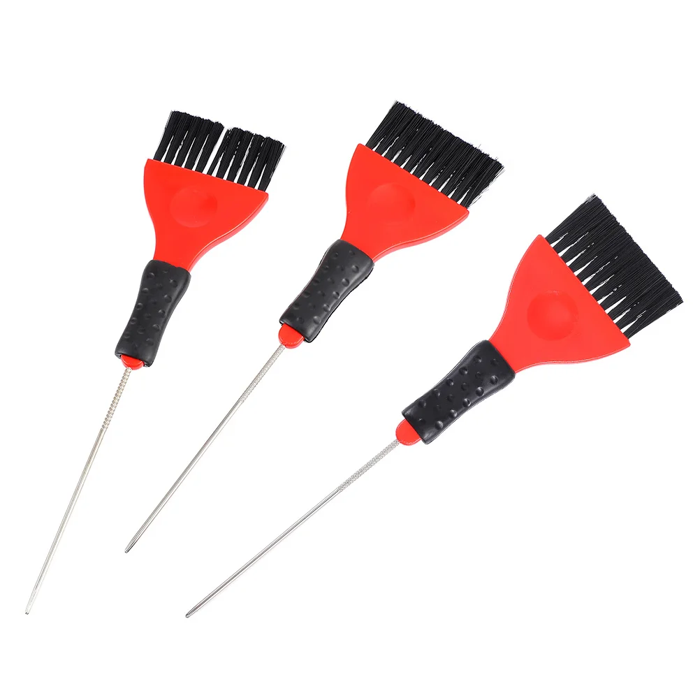 3 قطع من فرشاة تلوين الشعر، أداة تلوين متينة من درجة الصالون، مقبض سهل الإمساك مثالي لصبغ الشعر بنفسك في فرشاة صبغ المنزل