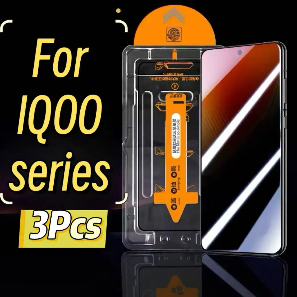 3-Pack High-Definition Tempered Glass Screen Protectors Compatible with VIVO iQOO Series