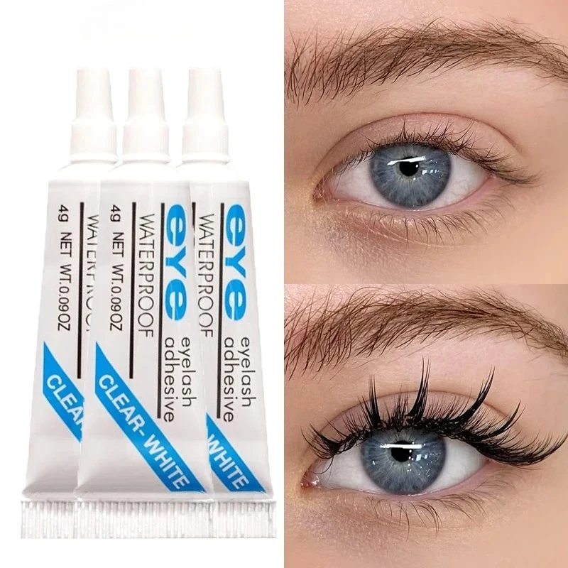 กาวติดขนตาปลอม 1-10 ชิ้น แห้งเร็ว ติดทนนาน กาวติดขนตาปลอมแบบมืออาชีพ แข็งแรง สำหรับต่อขนตา DIY อุปกรณ์แต่งหน้า