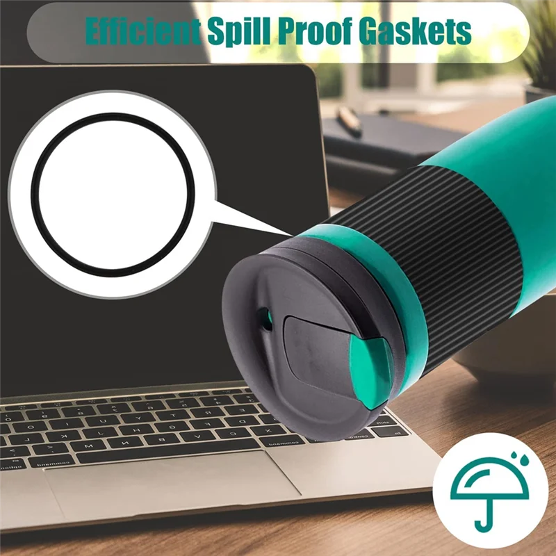 New A26P 10Pcs Replacement Rubber Lid Seals Compatible 16&20Oz Leak-Proof Rubber Seals Lid Gaskets Replacement for Contigo Mugs