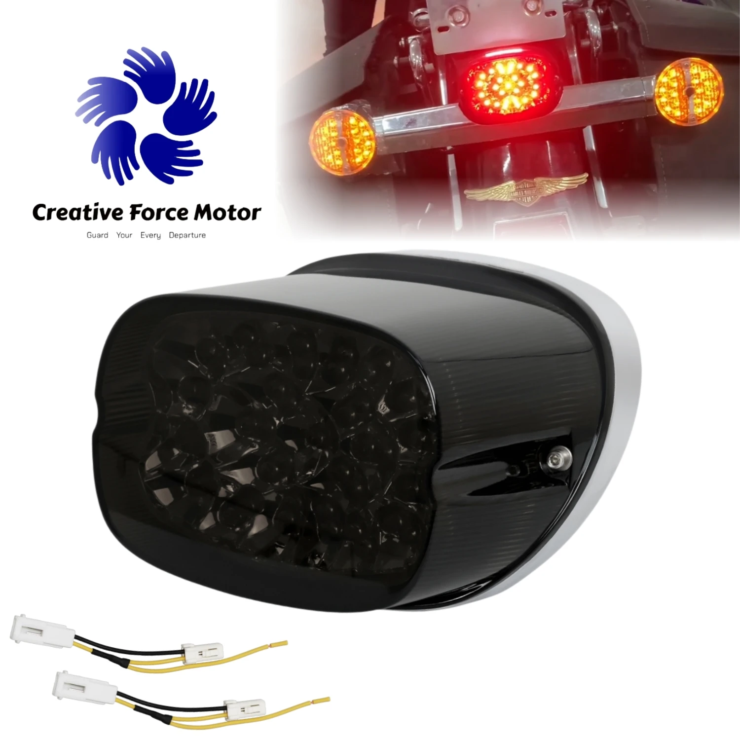 Turn Signal LED Taillight Motorcycle Brake Rear light For Harley Sportster Dyna FXD FLD Road King Low Rider Street Glide Fat Bob