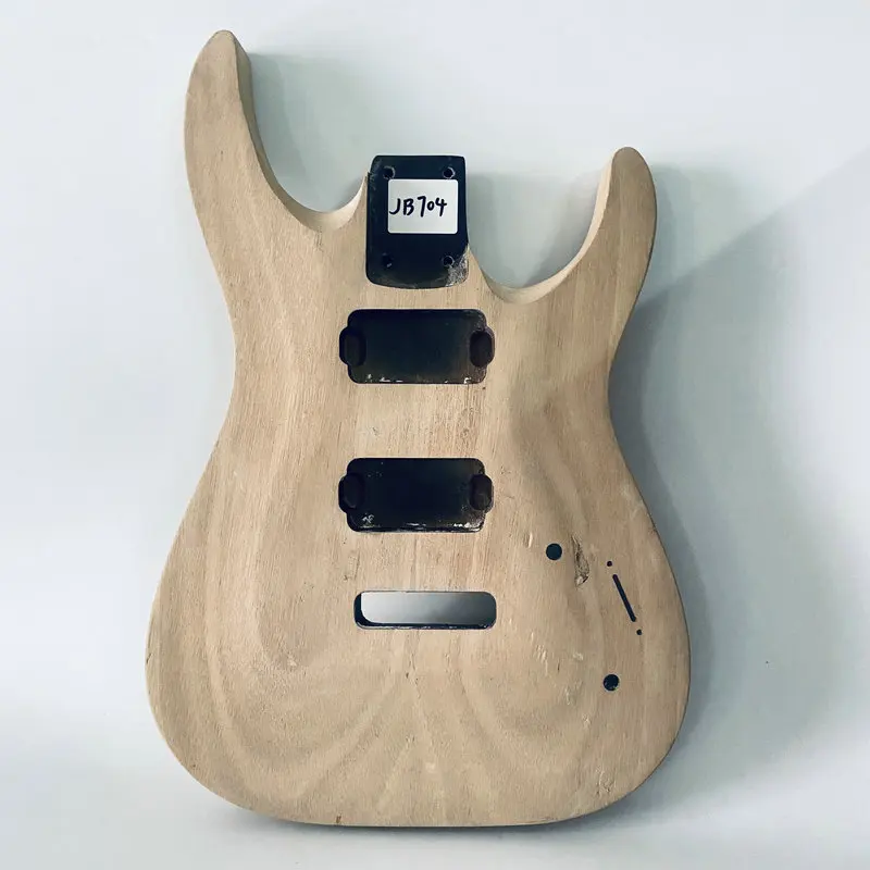 jB704 Wood Damaged Solid Okoume Unfinished Electric Guitar Body Genuine Jackson JS22 for DIY Authorised