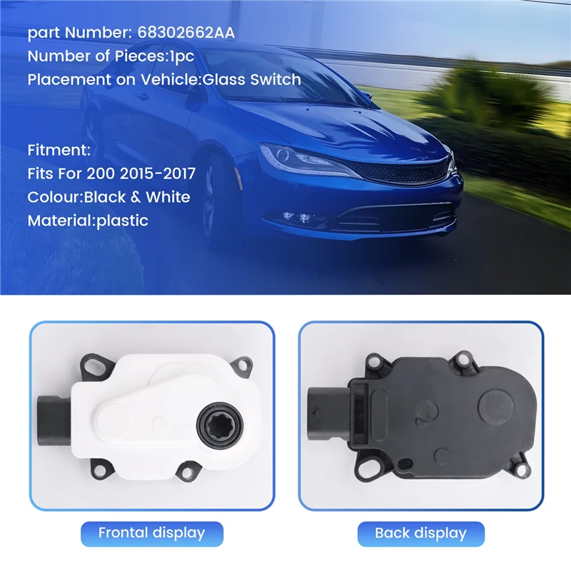 

NEW-68302662AA Shutter Grille Air Actuator Motor For Chrysler 200 2015-2017 6477R1000 Front Grille Motor Replacement Parts