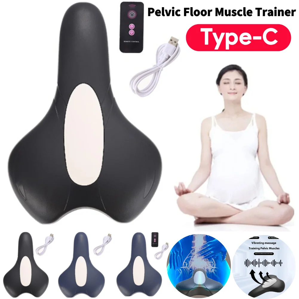 Electric Pelvic Floor Muscle Exerciser Ergonomic Pelvic Floor Muscle Training Device Rechargeable 4 Modes for Physical Therapy