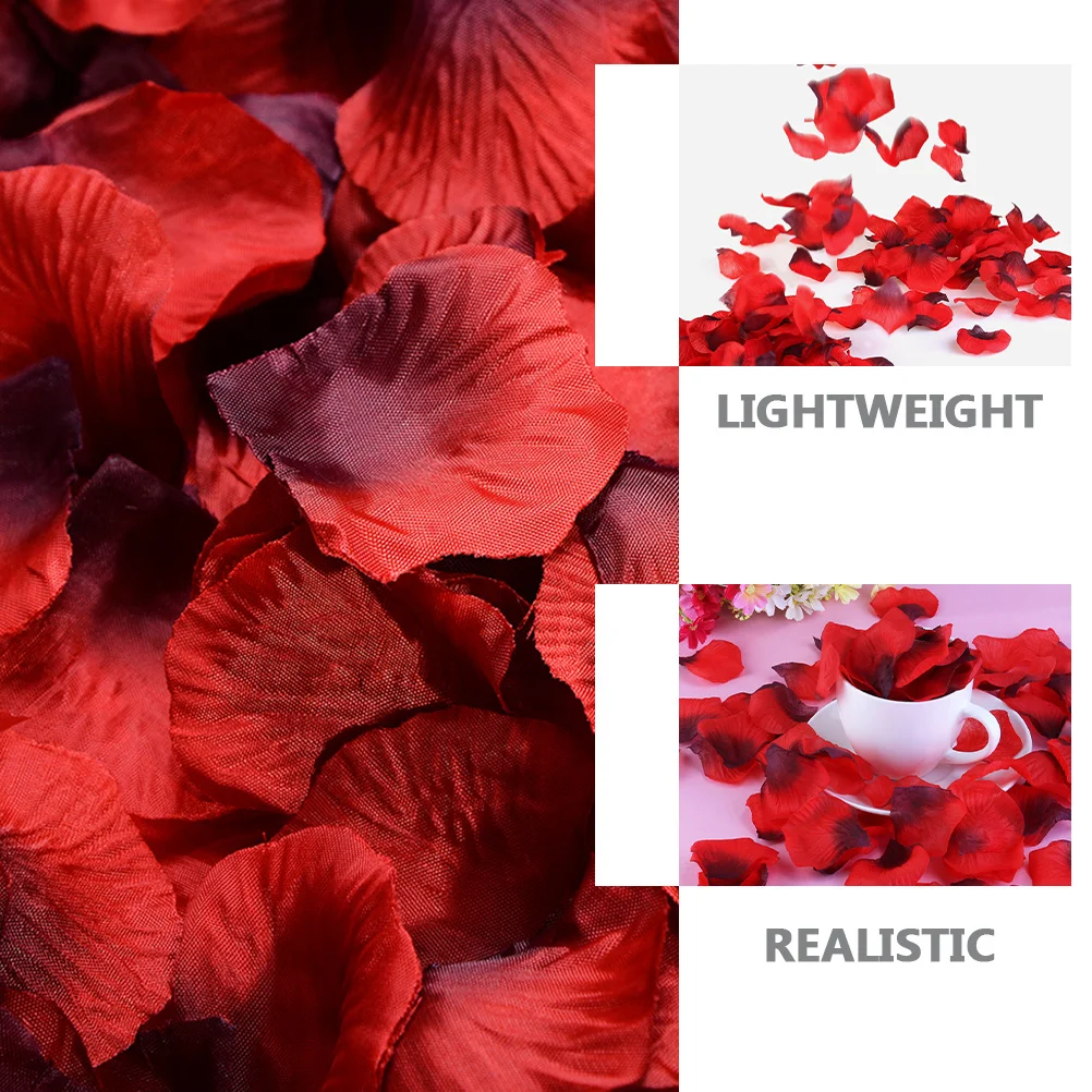 

2400pcs Artificial Rose Petals For Wedding Decor Holiday Party Engagement Valentine'S Day Flower Table Scatter