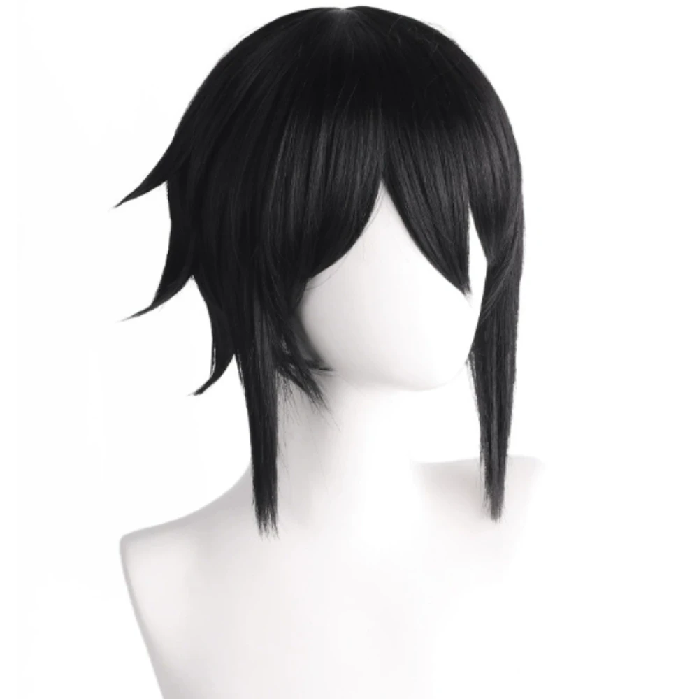 Cosplay Wig: Black Butler Sebastian Michael Black Anime Wig Synthetic Fiber Short Hair