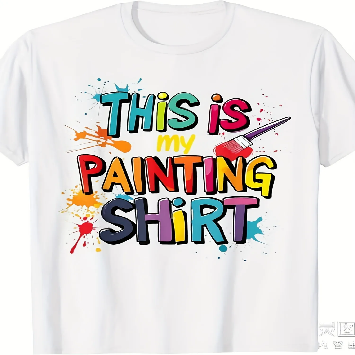 Funny _This Is My Painting Shirt_ Art Lovers T-Shirt - Unisex Retro Graphic Tee with Splatter Design, Pure Cotton 220GSM, Artist Gift for Men Women Men Graphic Tee, Weekend Casual Top