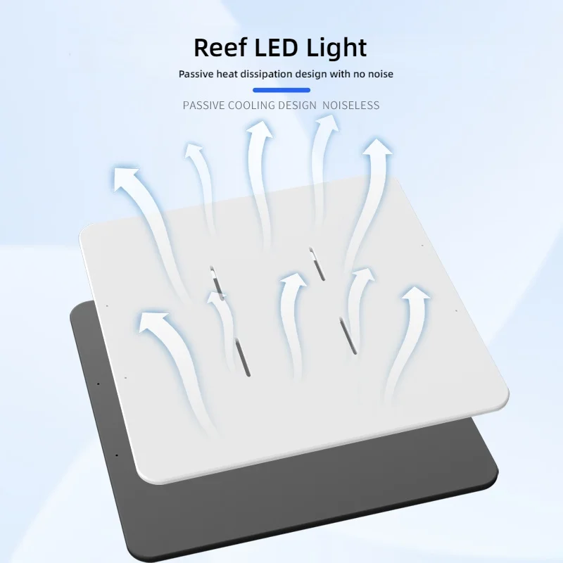 Slik LED Coral Light with Bluetooth Full Coverage Aluminum Fixture for Marine Coral Aquarium