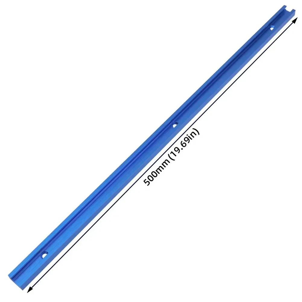 Aluminum Track Router Table Track External Size: 19x9.5mm T-Track Miter Track Versatile Hardware Mounting Holes Included
