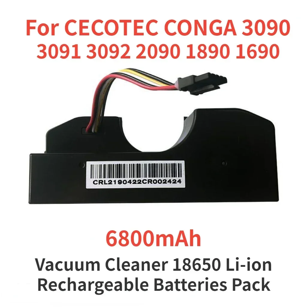 

Battery Conga 3090 cecotec Replacement For CONGA 3091 3092 1690 1890 2090 2290 Robot Vacuum Cleaner Accessories Spare Parts