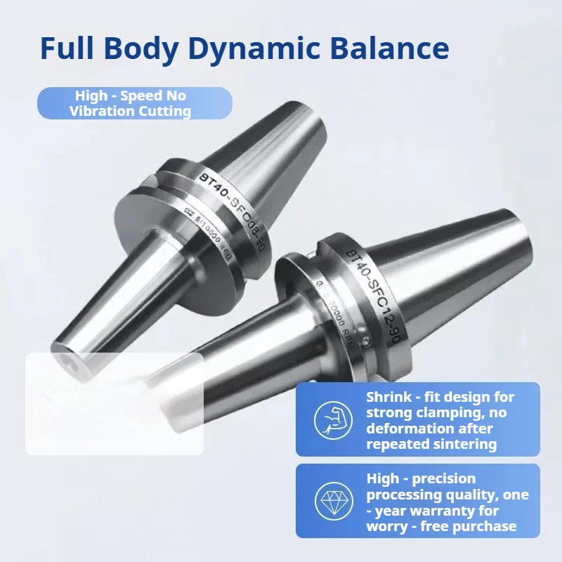 Sintered Stainless Steel Heat Shrink Holder BT30 BT40 Thermal Expansion Tool Holder For CNC Milling Machine G2.5 Balanced