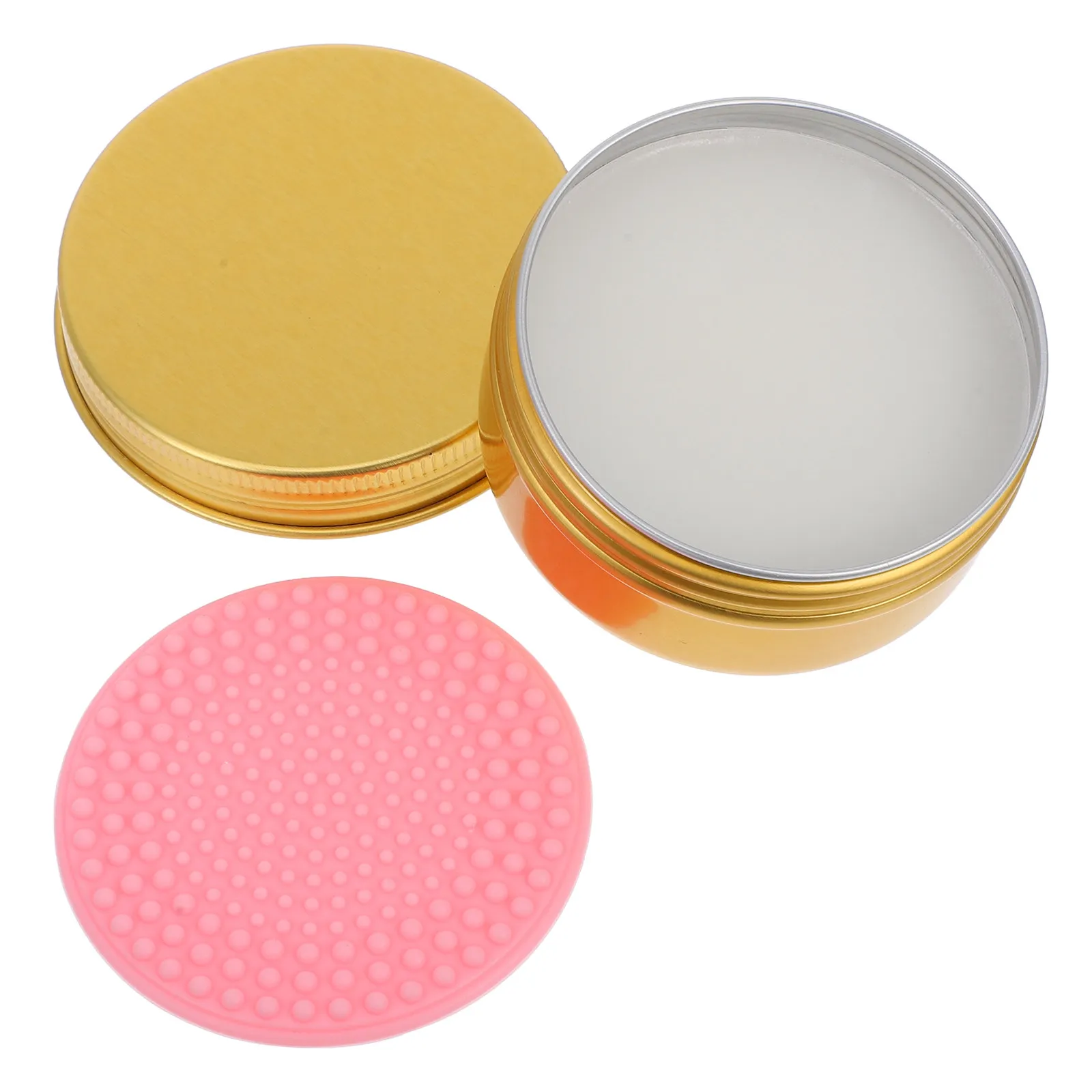 Makeup Brush Cleaning Box with Soap Remover Soap Compact Portable Case Lightweight Brush Cleaner Tool Makeup Supplies