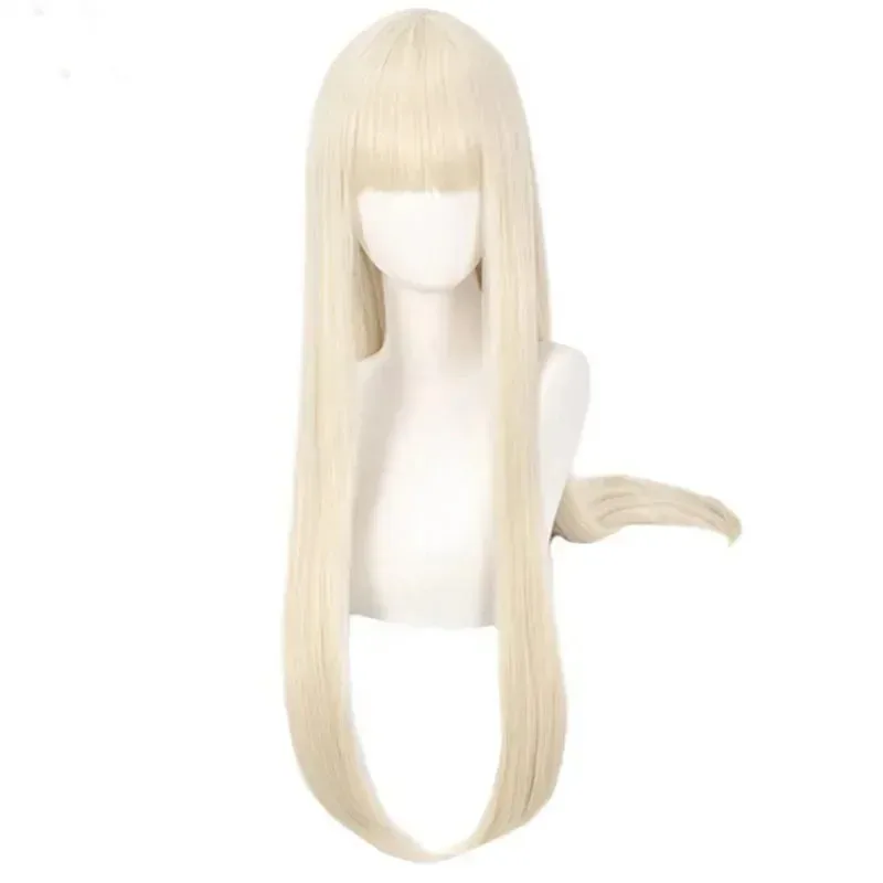 Yomotsuki Runa Cosplay Wig Milk Gold Color Synthetic Long Straight Wig Cheating Allowed Anime Coser High Quality Wig Daily Party