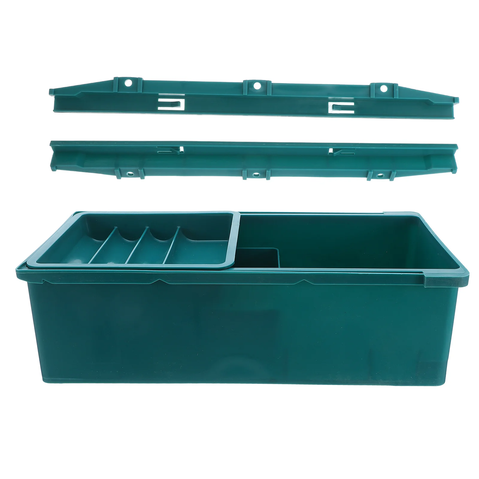 

Plastic Under Desk Drawer Storage Box Three Layer Desktop Organizer for Office Tools Storage with Drawers Under