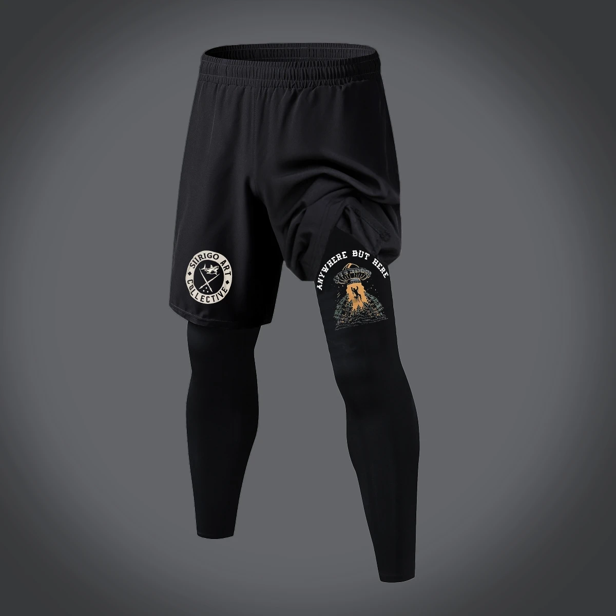 Men's Fashion Trend Double-Layer Sweatpants, Suitable For Running And Fitness, Printed In A Variety Of Styles