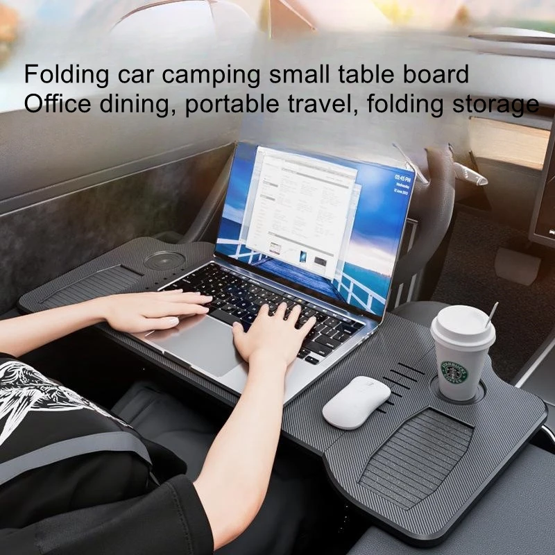 

Car small table board for Model3/Y front folding dining table computer office desk eating in the car