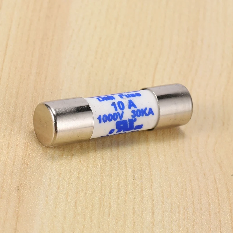 4X Multimeter 10 X 38Mm 1000V 10A Cylinder Ceramic Fuse White image 5