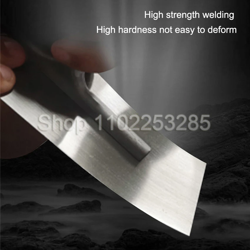 Carbon Steel Blade Plastic Handle Rounded Front Finishing Plaster Trowel Construction Concrete Spatula Tool