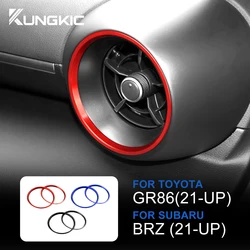 For Subaru BRZ/ Toyota GR86 2021 2022 2023 2024 AC Air Cover Condition Vent Outlet Inner and Outer Ring Replacement Accessories