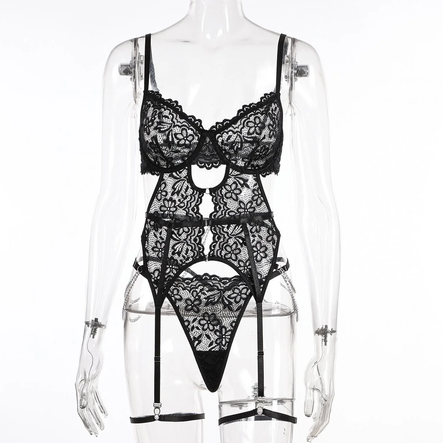 ملابس داخلية نسائية مثيرة ملابس نوم نسائية مثيرة لممارسة الجنس بيبي دول ملابس داخلية شفافة من الدانتيل فستان نوم ملابس مثيرة #6